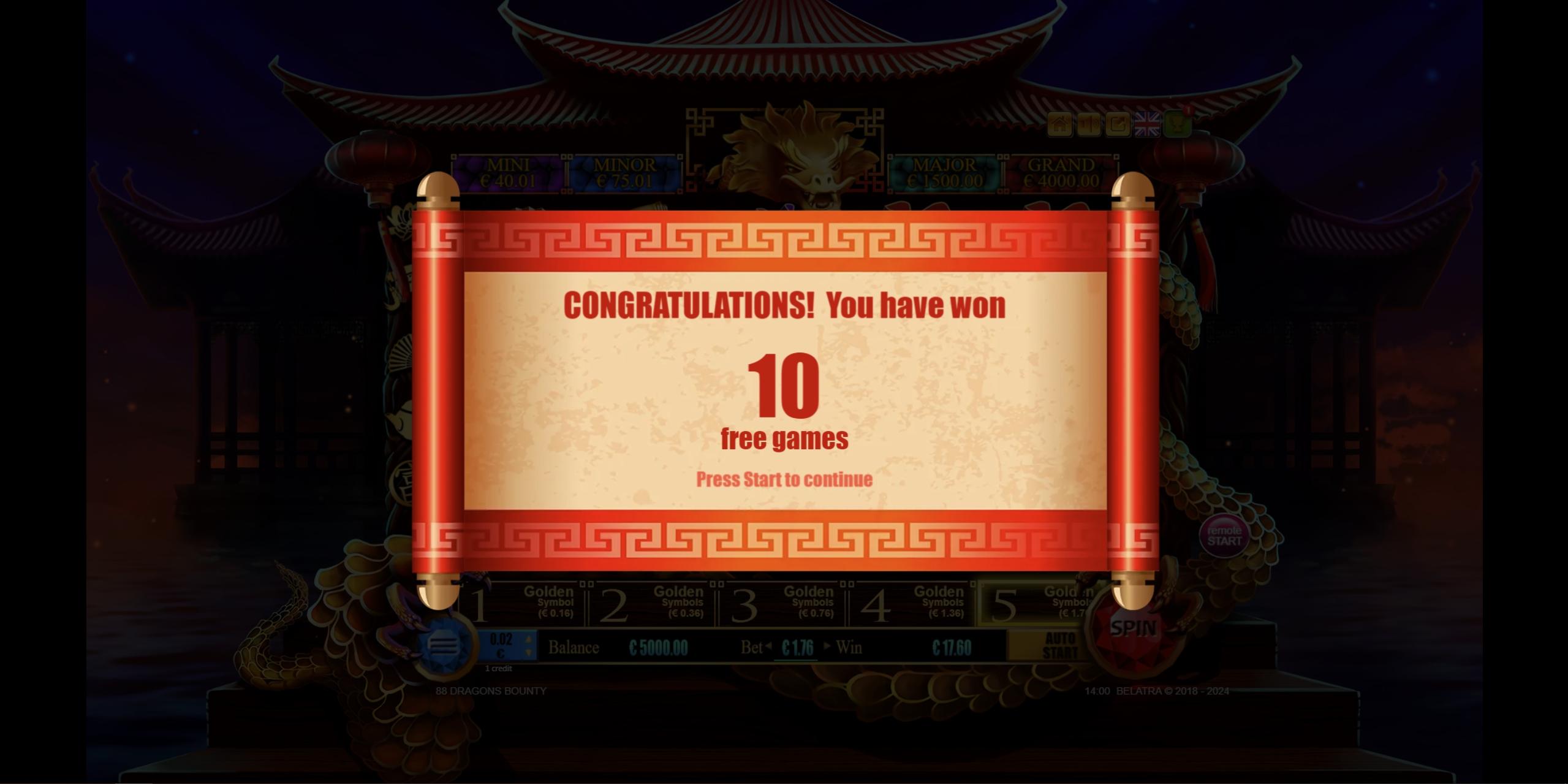 88 Dragons Bounty | Promotion pack | Online slot